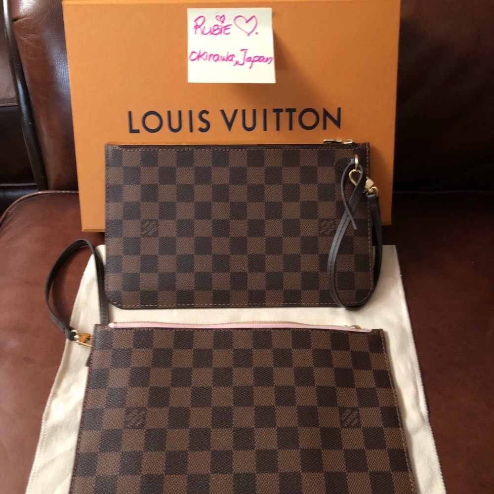 Brand New LV Pouch DE Red interior